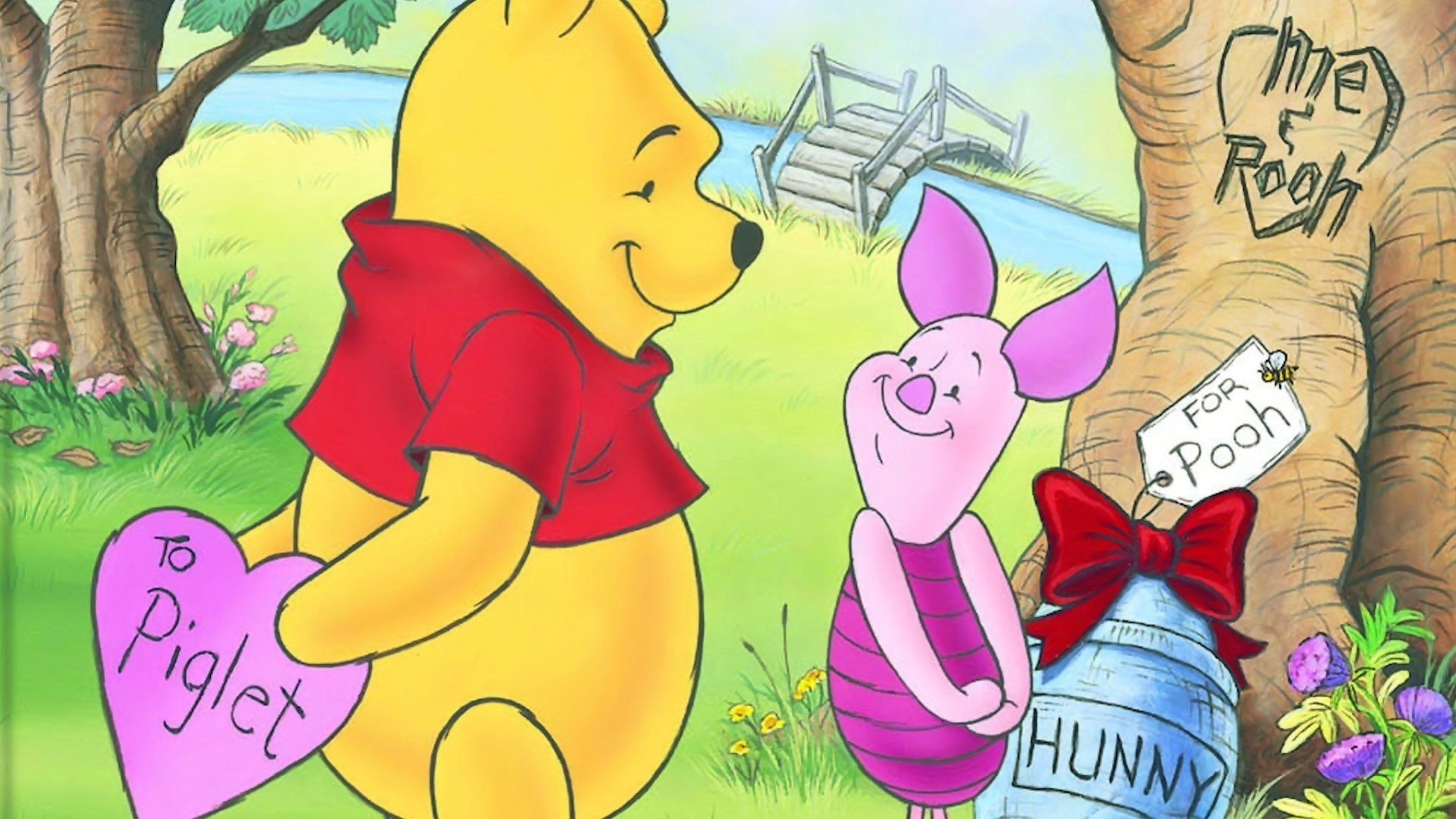The Magical world of Winnie the Pooh : Growing up with Pooh Background