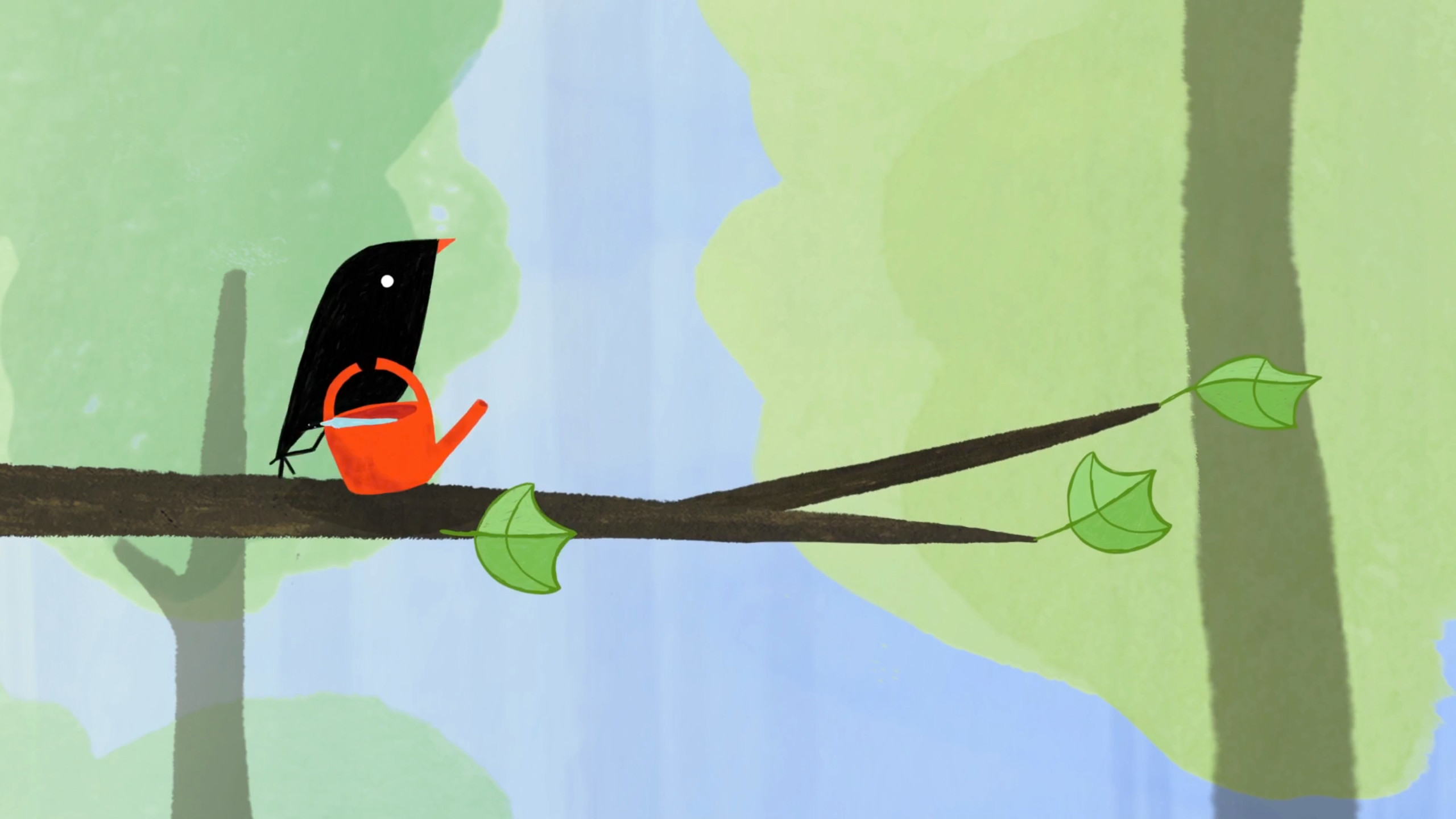 The Little Bird and the Caterpillar Background