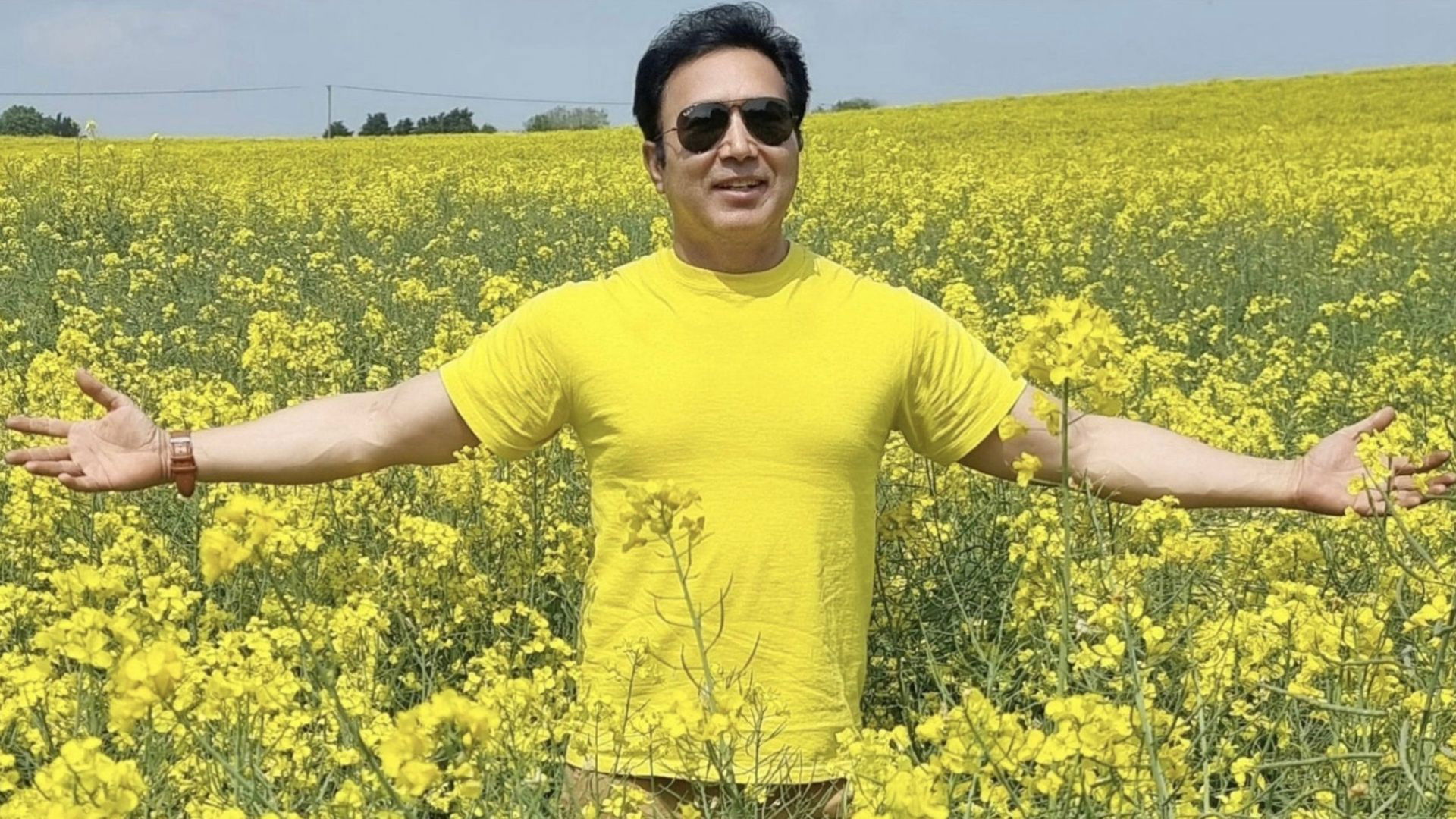 Mustard Fields Background