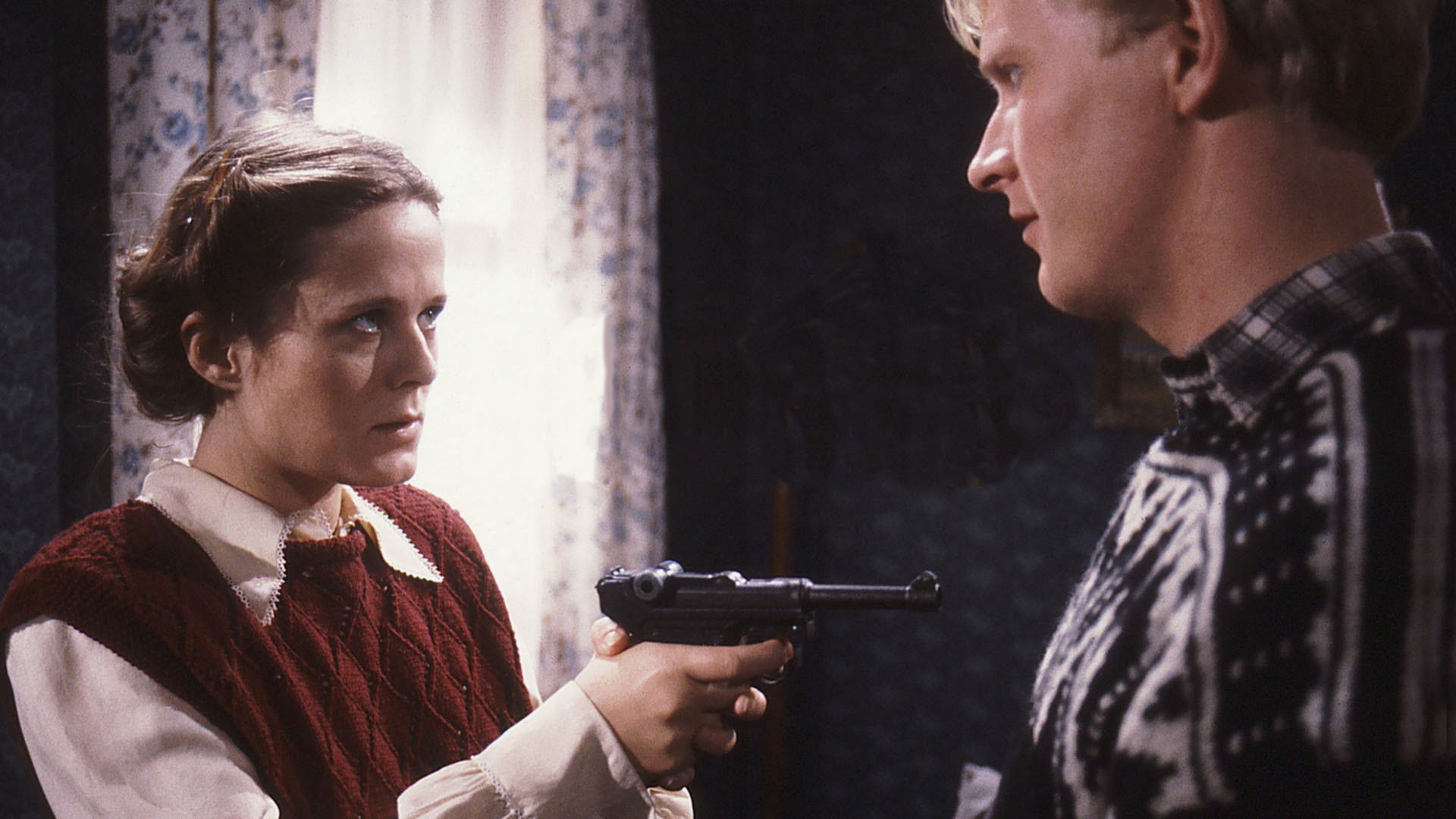 Rød snø Background