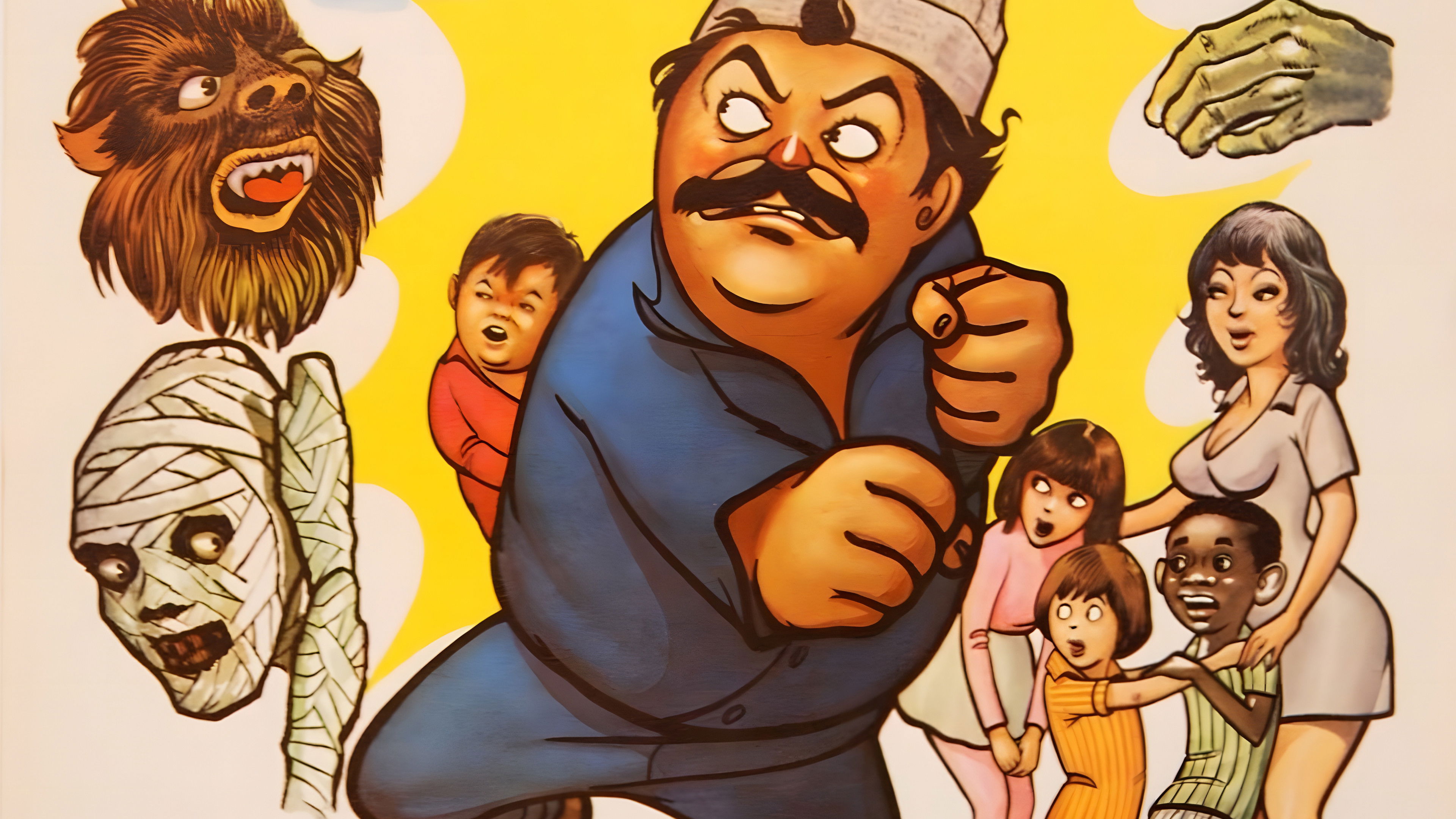 Capulina contra los monstruos Background