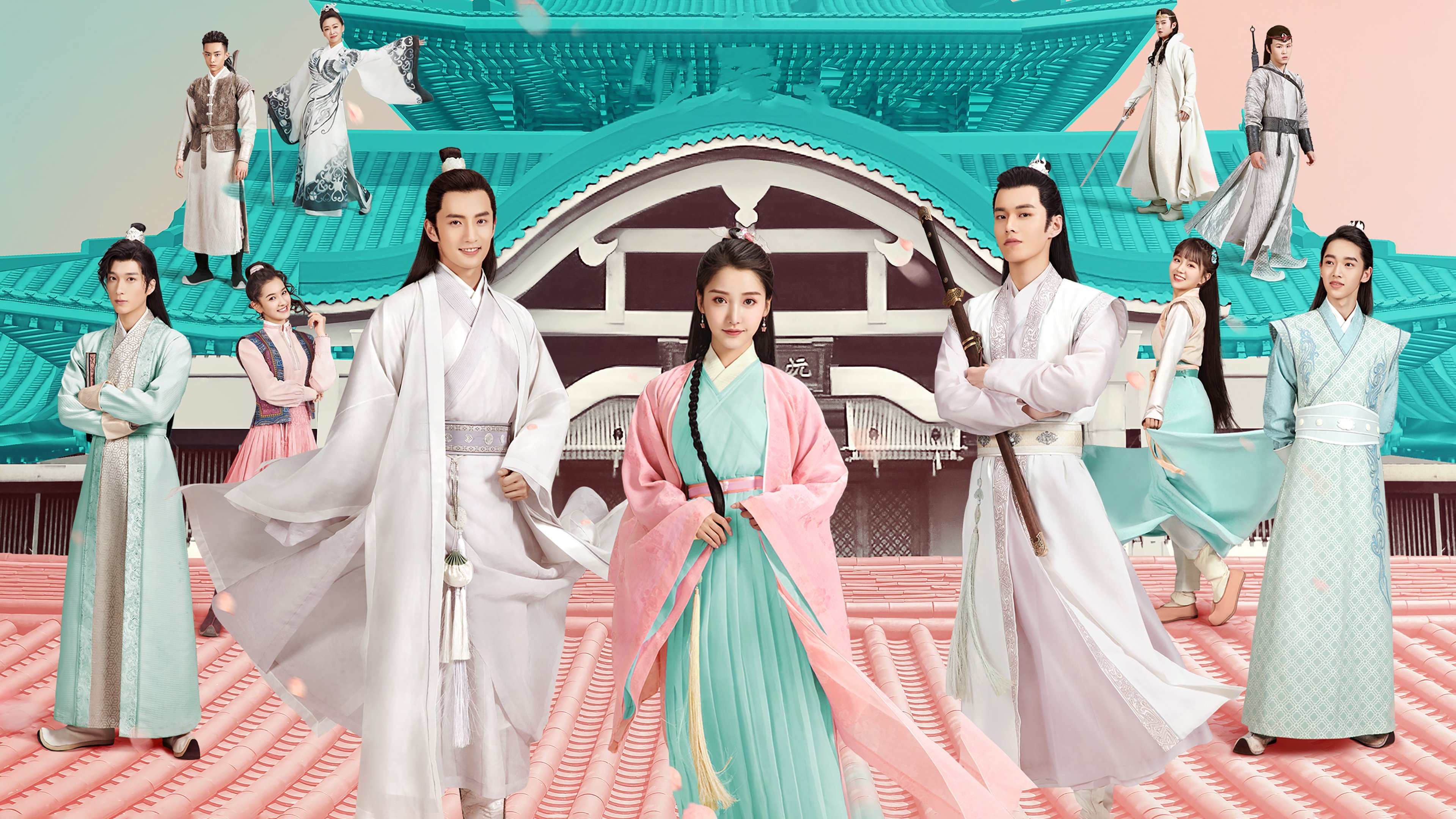 Lovely Swords Girl Background