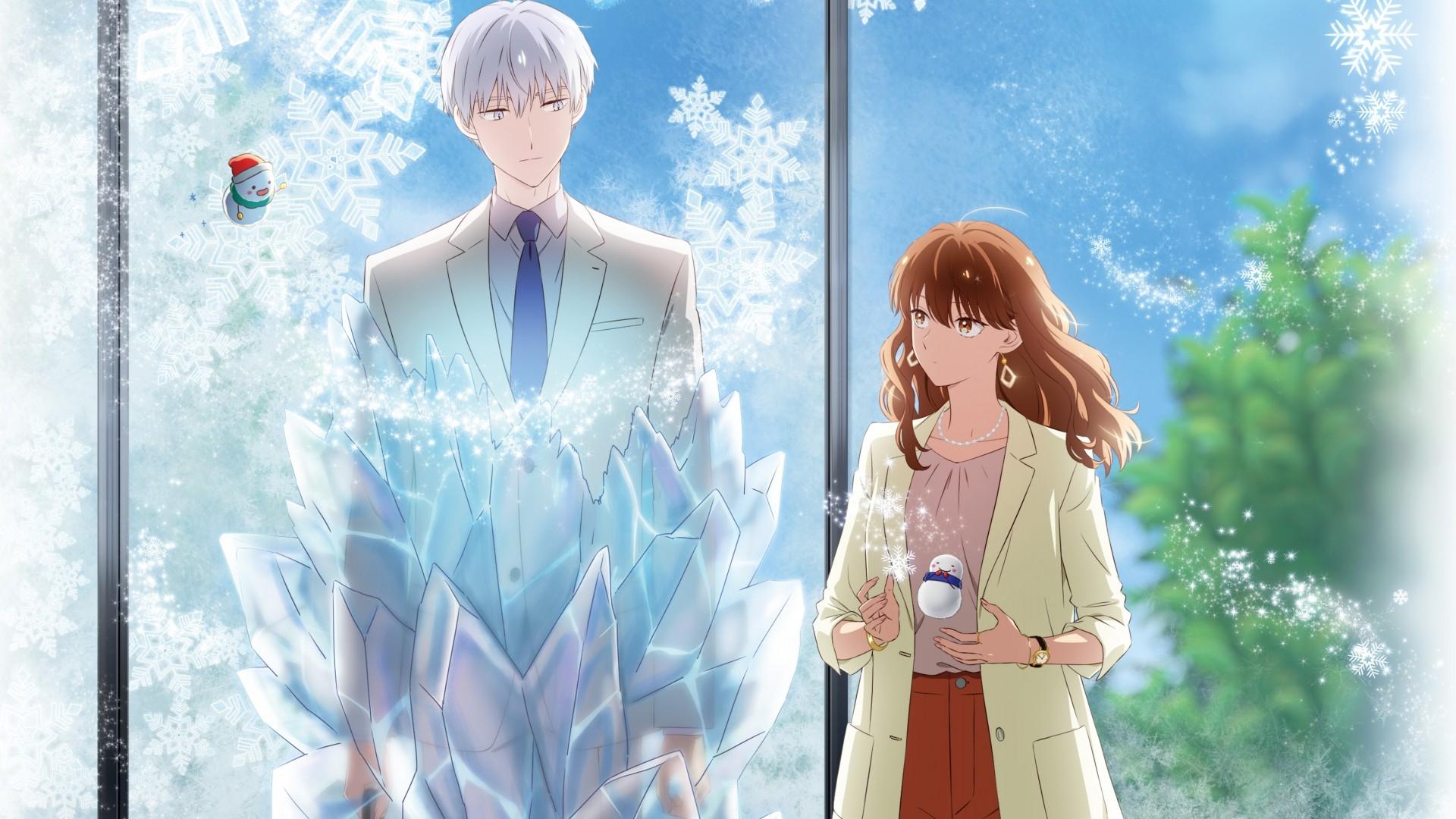 The Ice Guy and His Cool Female Colleague Background