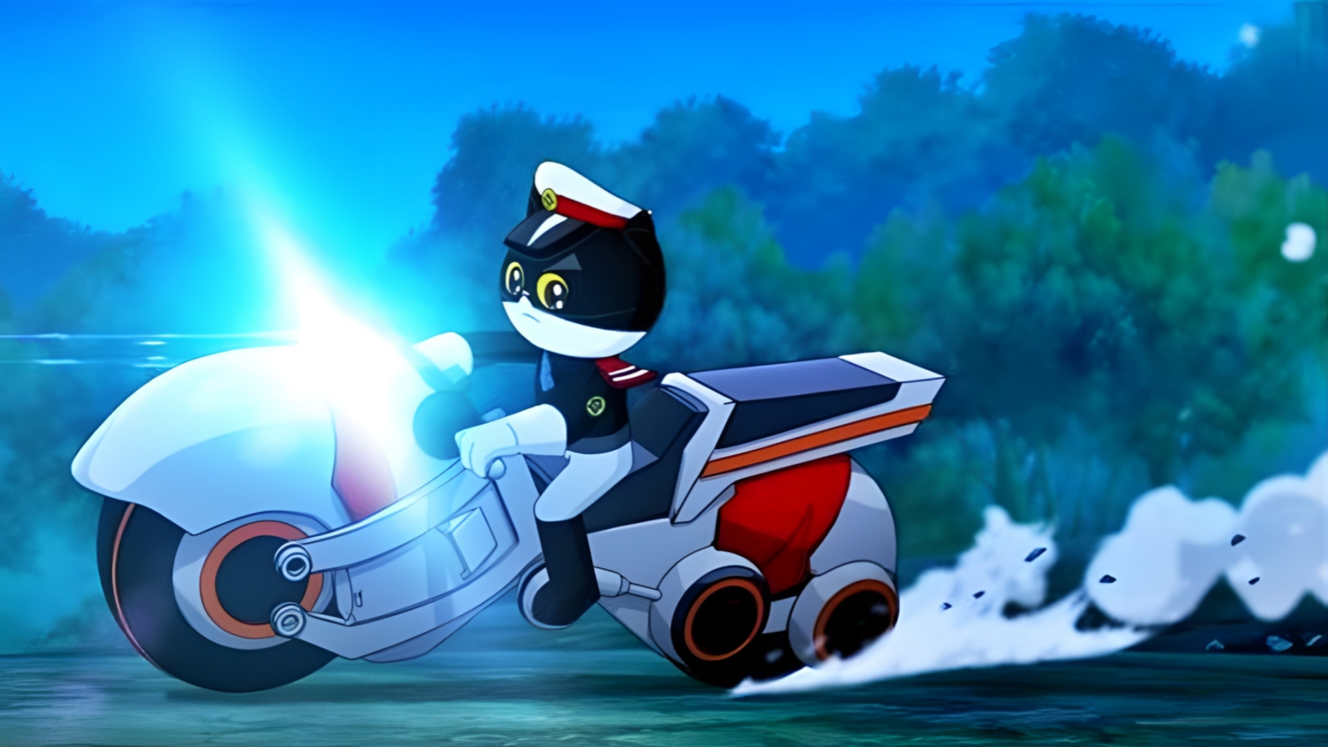 Mr Black: Green Star Background