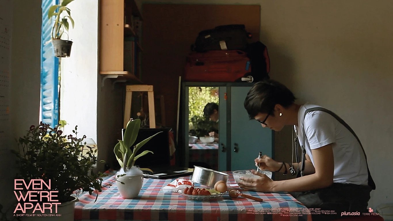 Even We're Apart Background