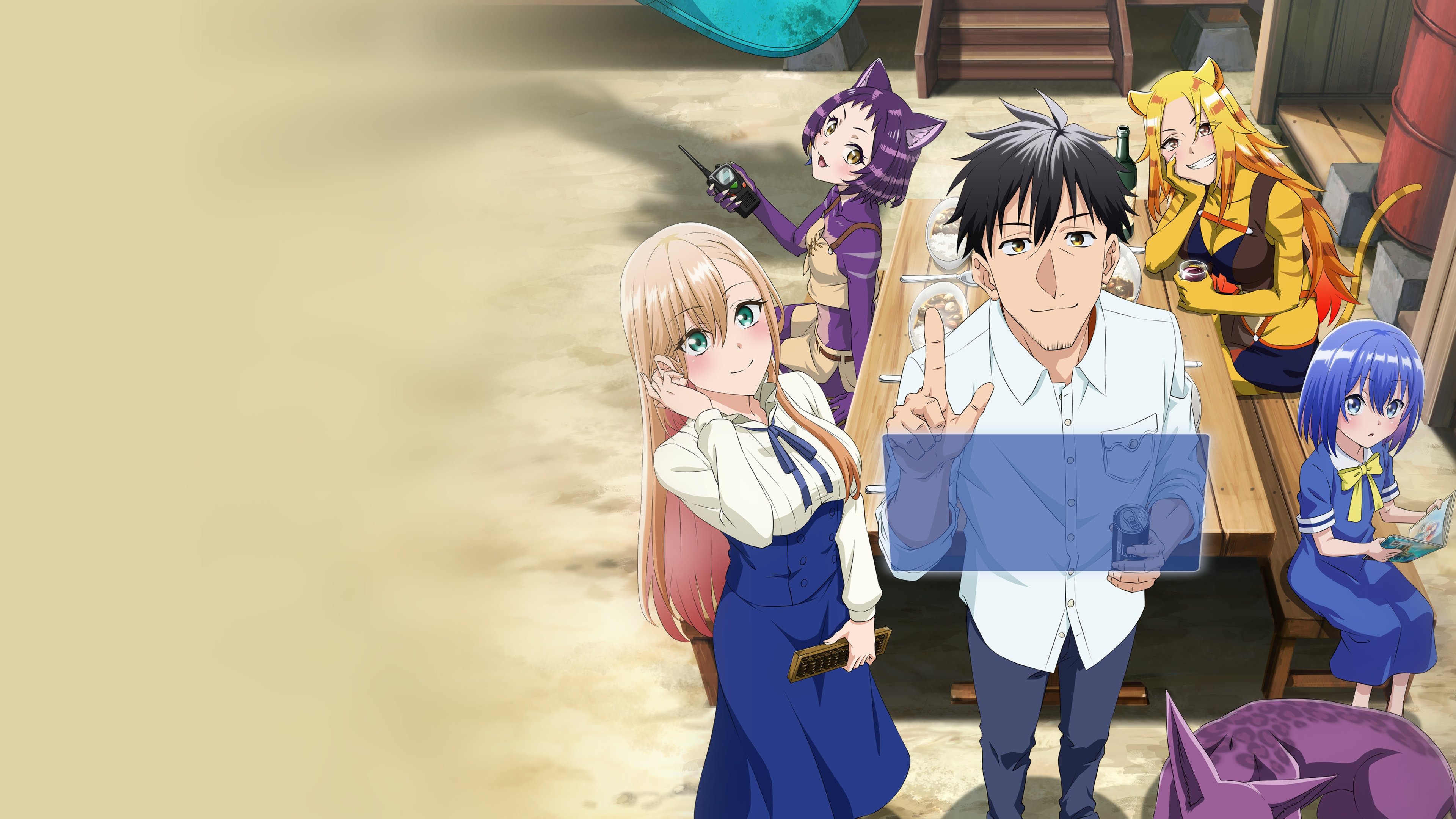 The Daily Life of a Middle-Aged Online Shopper in Another World Background