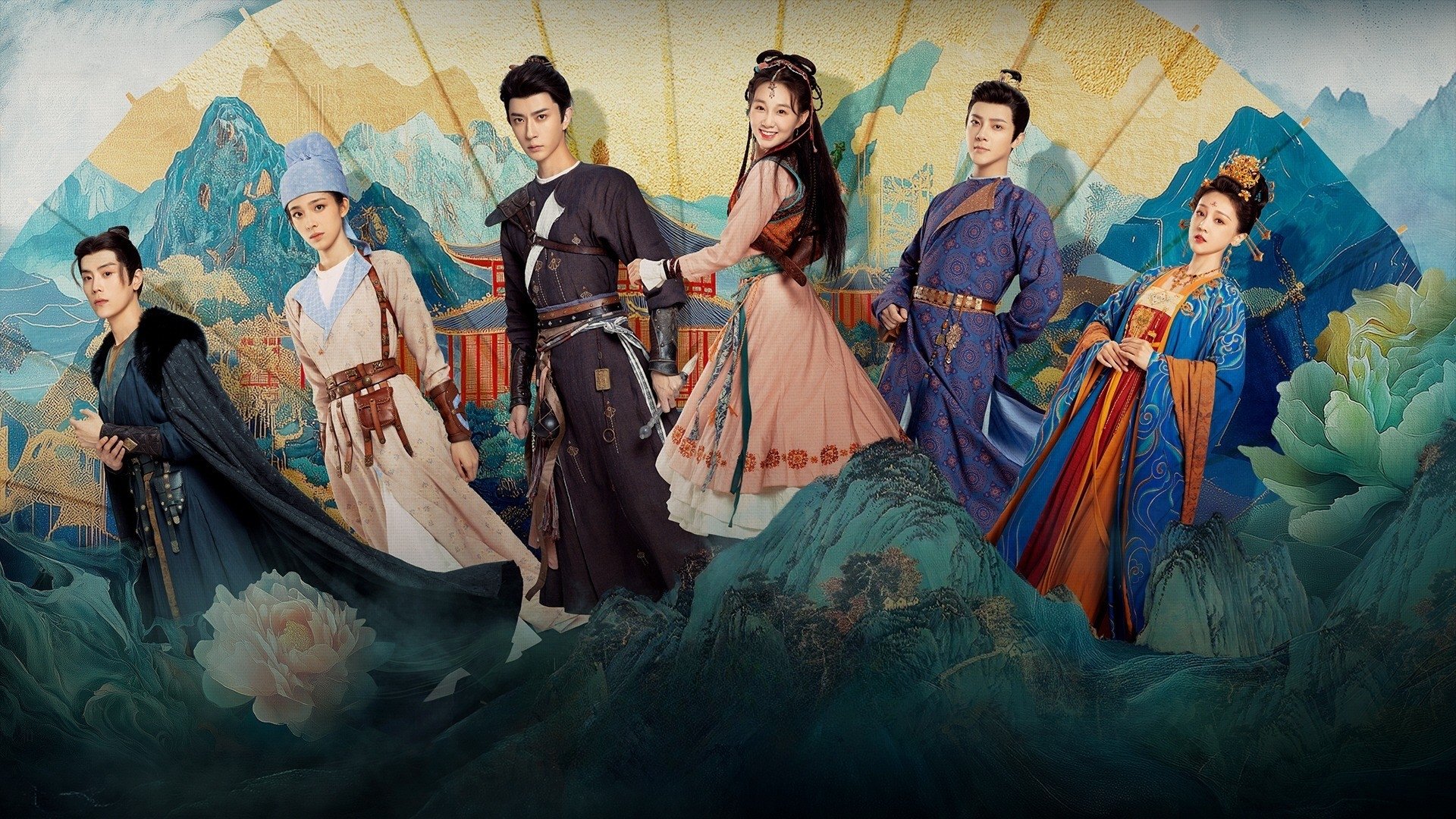 A Love Story of Oiled Paper Umbrella Background