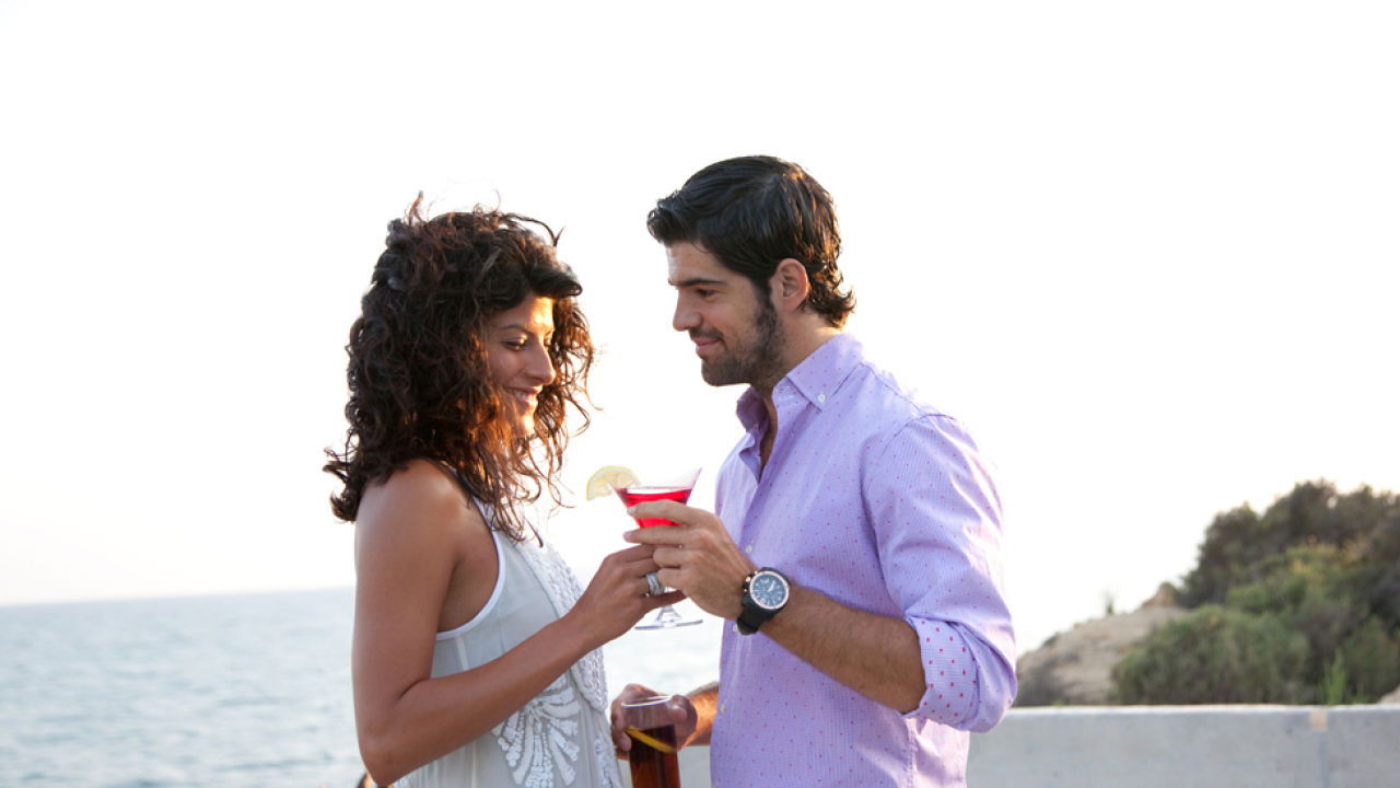 La piel azul Background